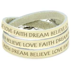 Dillon Rogers Its A Wrap Love Faith Vanilla Bracelet
