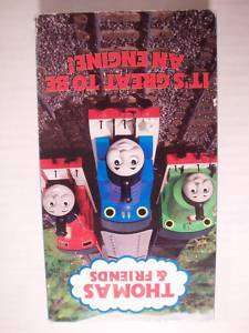 THOMAS & FRIENDS Its Great To Be An Engine VHS TAPE  