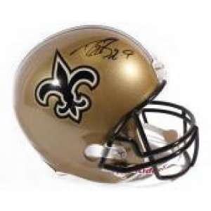  Drew Brees Signed Helmet   Autographed NFL Helmets: Sports 