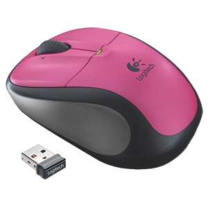 Logitech M305 Wireless Optical 2.4GHz Mouse Pink 910 001777 with 
