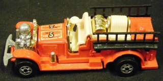   OLD NUMBER 5 FIRE TRUCK, Mattel 1980   Vintage Die Cast Collectable