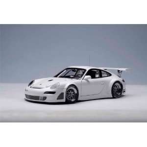  Porsche 911 (997) GT3 RSR Plain Body Version 1/18 White 