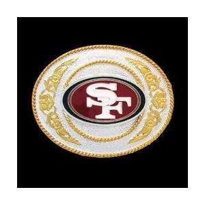  San Francisco 49ers   Gold and Silver Toned NFL Logo 