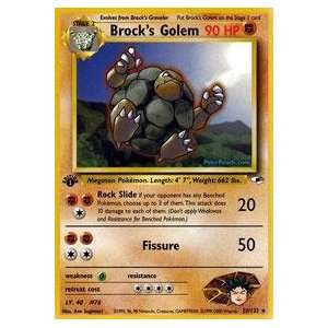  Pokemon   Brocks Golem (20)   Gym Heroes Toys & Games