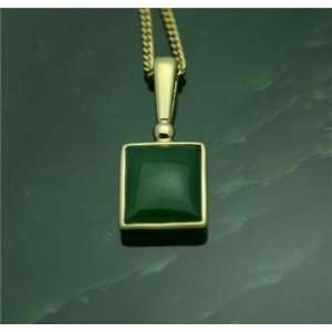  Polar Jade Square Pendant (P0628) Jewelry