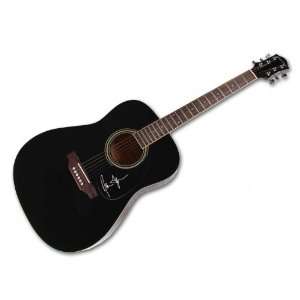   Taylor Autographed Signed Black Acoustic Guitar & Proof: James Taylor