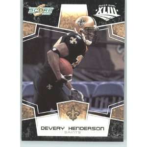   Devery Henderson   New Orleans Saints   NFL Trading Card in a