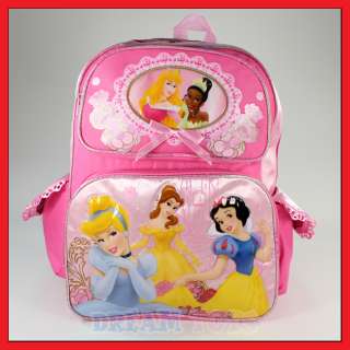 16 Disney 5 Princess Castle Backpack Girls Bag School  