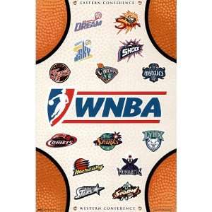  WNBA (Logos) Sports Poster Print