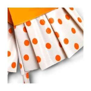   Rubber Kitchen Gloves   Orange/Orange Polka Dot: Home & Kitchen