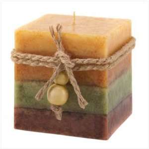  Golden Spice Squared Candle   Style 39969