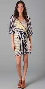 Diane von Furstenberg Striped Ignacia Wrap Dress  SHOPBOP