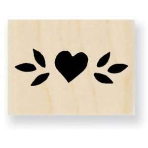  Heart Flower   Rubber Stamp Stamps: Arts, Crafts & Sewing