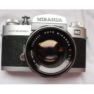 EE auto sensorex camera with Auto Miranda E 11.4 f50mm Lens and Auto 