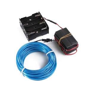 10m EL Wire Neon Blue Glow Light Battery Box Inverter #1  