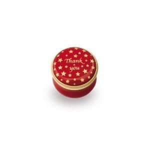  Thank You Gold Stars On Red Enamel Box