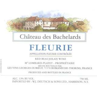 Duboeuf Fleurie Chateau des Bachelards 2004 