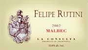 Felipe Rutini Malbec 2002 