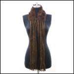 Angora Rabbit Fur Knit Neck Wrap Boa Scarf Shawl  