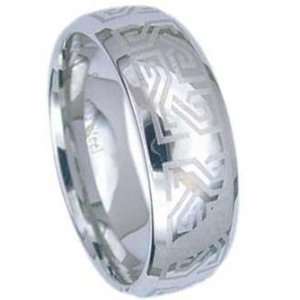  Stainless Steel Greek Design Ring Size 10 Jewelry