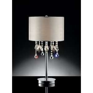  29 H Modern Style Drape Crystal Table Lamp