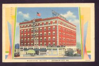 MISSOURI HOTEL Jefferson City Vintage 1943 Postcard  