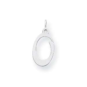  Sterling Silver Stamped Initial O Charm: Jewelry