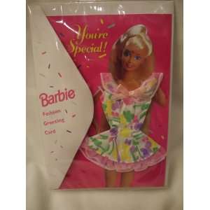  Youre Special Barbie Doll Fashion Greeting Card with Real 