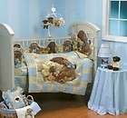 4Pc Cuddly Bear Crib Bedding Set w/ Free Baby Gift  