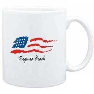   Mug White  Virginia Beach   US Flag  Usa Cities: Sports & Outdoors