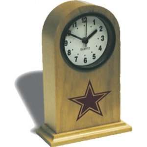  Dallas Cowboys Wood Mantle Clock: Sports & Outdoors