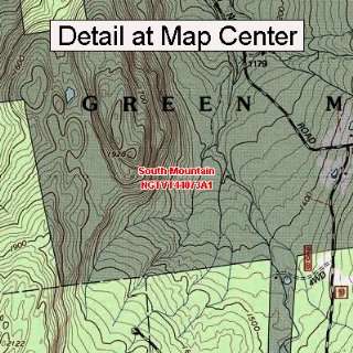 USGS Topographic Quadrangle Map   South Mountain, Vermont (Folded 