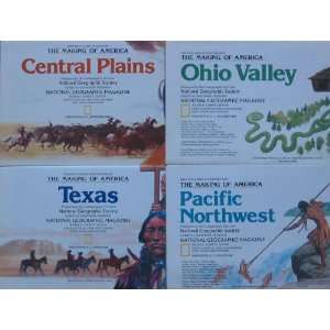  Ohio Valley, Texas, Pacific Northwest (National Geographic 4 Map Set