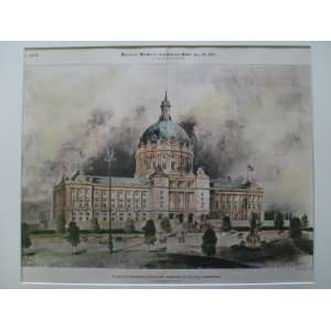 Design for the State House, Submitted in the First Competition, St 