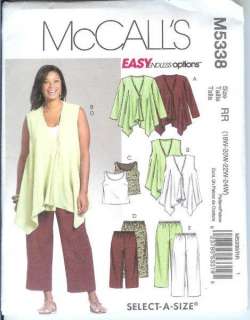  Outfit Separates Sewing Pattern Misses Plus Size Full Figure  