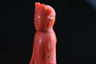 Item: Antique Chinese Finely Carved Coral Figure Age: 19th Century 