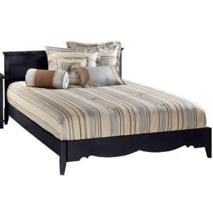 French Country Bed Queen Black 