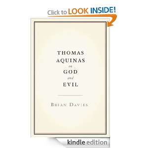 Thomas Aquinas on God and Evil: Brian Davies:  Kindle Store