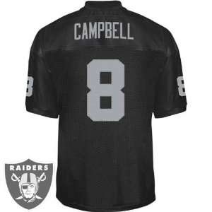   Raiders #8 Jason Campbell Black Jersey Nfl Football Authentic Jersey