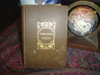 TENNYSONS POEMS VERY RARE COLLECTIBLE BOOK LATE 1800S  