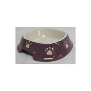 PACK PAW PRINT NO TIP DISH, Color: PURPLE; Size: 5 INCH (Catalog 