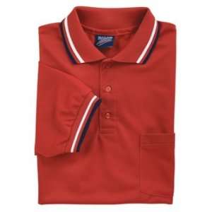  Dalco D260 Umpire Shirt Scarlet with Scarlet/White/Navy 