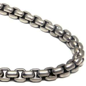 Titanium 7MM Box Link Necklace Chain  
