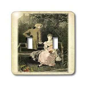 Florene Victorian Images   Romantic Couple In Garden   Light Switch 