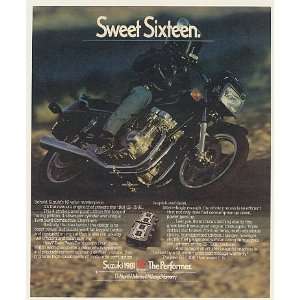   GS 750E Motorcycle Sweet Sixteen Print Ad (50044)