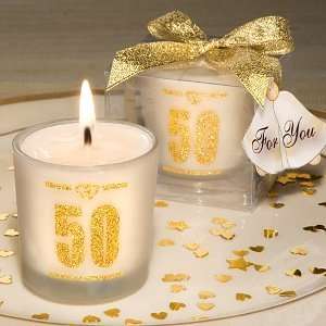  50th Anniversary candle favors