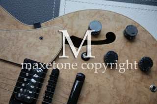 Maxetone Birdeye ES 335 model Natural 6 string electric Jazz guitar 