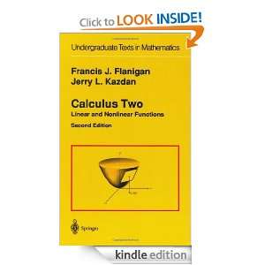 Calculus Two Linear and Nonlinear Functions (Undergraduate Texts in 
