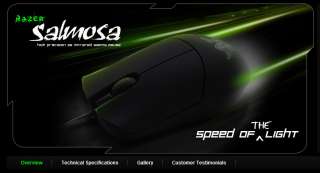 NEW RAZER SALMOSA OPTICAL SPECIAL GAMING MOUSE 1800DPI 3G infrared 