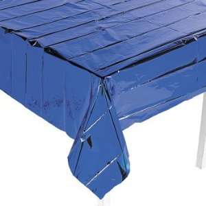   Metallic Blue Table Cover   Tableware & Table Covers